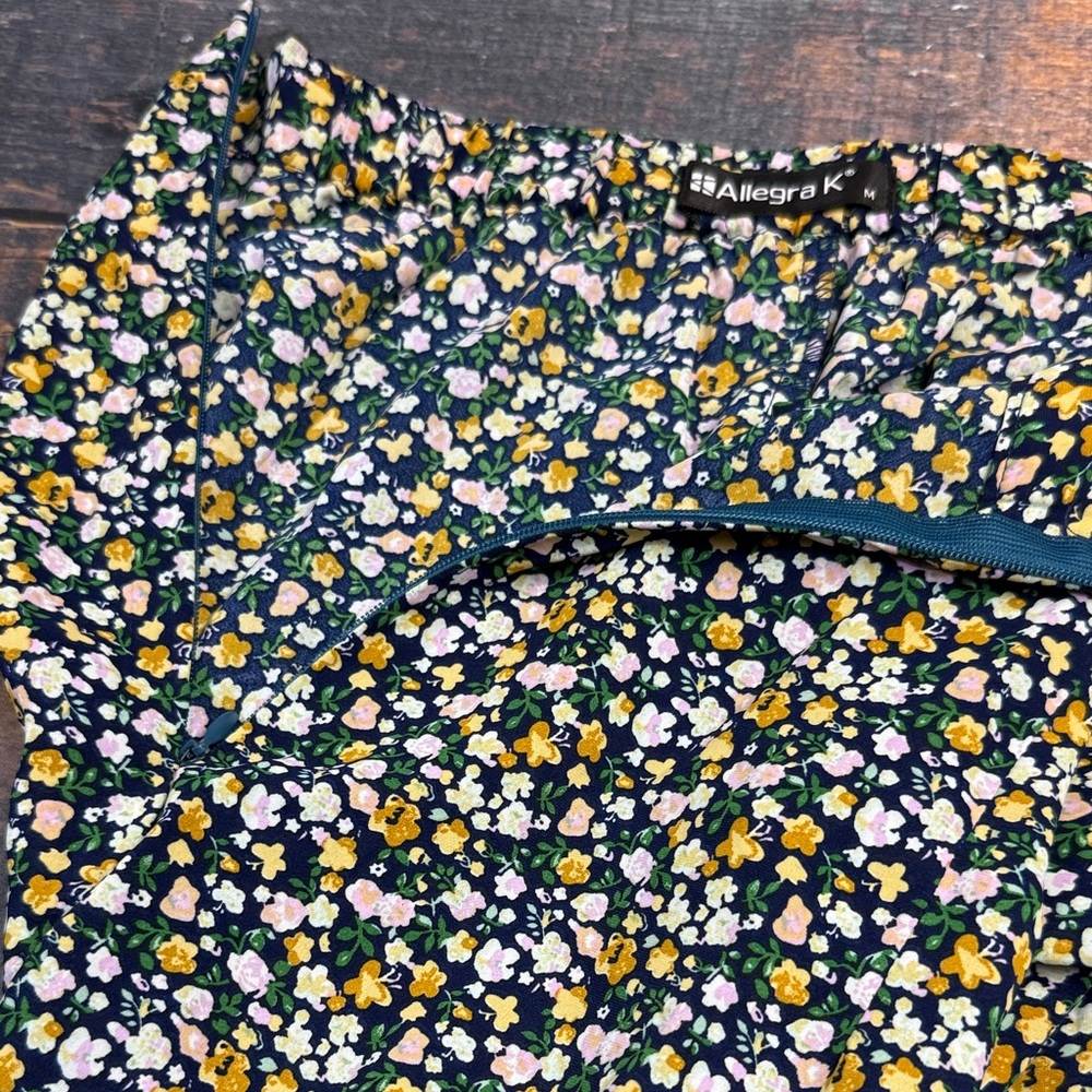 Allegra K Floral Ruffle Skirt - Picture 7 of 8